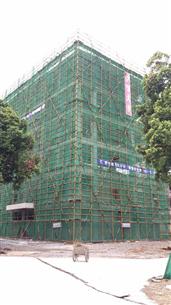 柳州高中南校区学生宿舍楼及食堂工程顺遂封顶