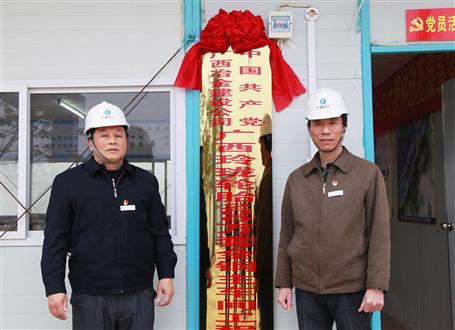 施展战斗堡垒作用！冶建又一个项目部党支部揭牌