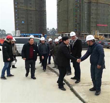 罗涛到冶建公司项目现场慰问和检查指导事情