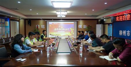 公司组织人事处到集团五建项目部学习交流党球王会作