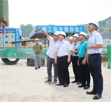 陈礼松到冶建公司丽景嘉苑项目举行清静生产大检查