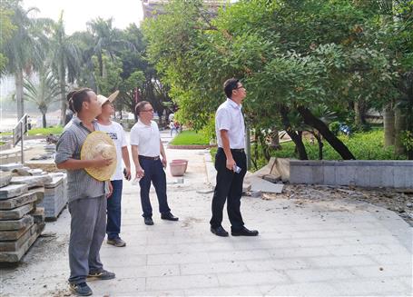 欧志永到邕江综合整治和开发使用提升项目调研