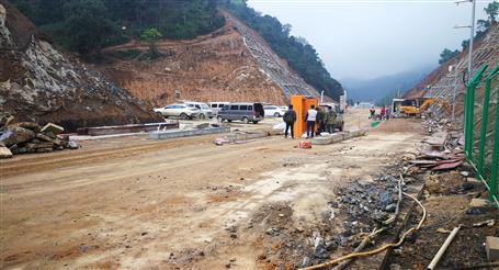 三分公司浦寨项目建设过年一直歇
