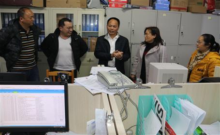 【奋战80天·冲刺四序度】 阮仁胜使用休息时间到桂金分公司调研指导