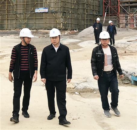 赖海标到项目开展第一季度清静生产质量综合大检查