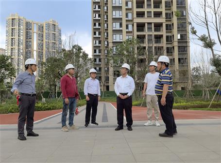 冶建公司向导到项目调研指导“保交楼”事情
