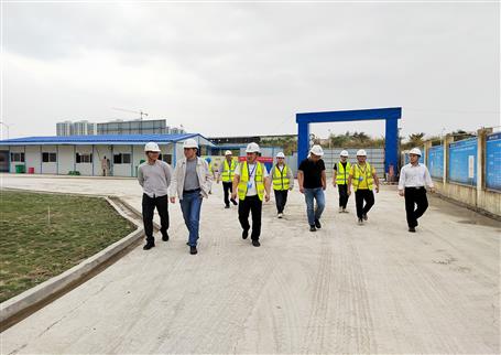 集团公司企业治理部到冶建第五分公司项目检查指导