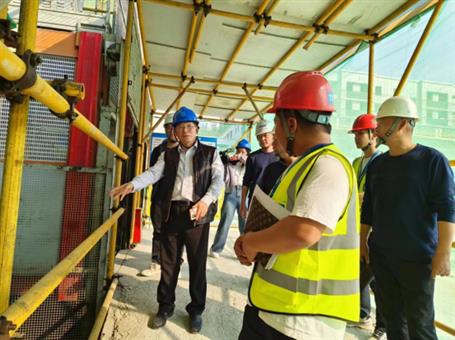 广东省应急治理厅清静检查审核组到冶建广东公司项目检查