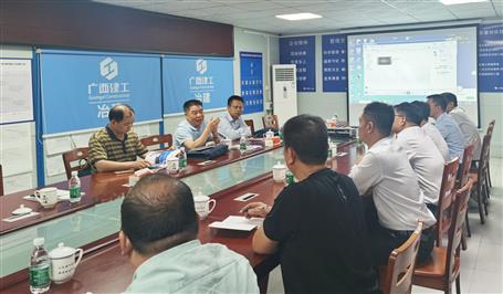 自治区包管农民工人为支付事情审核检查组到冶建桂海分公司项目检查指导