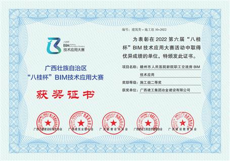 【喜讯】冶建公司三项效果获“八桂杯”BIM手艺应用大赛奖