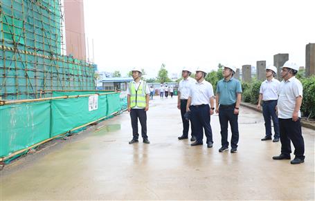 廖立波到桂华分公司项目开展清静生产质量综合大检查