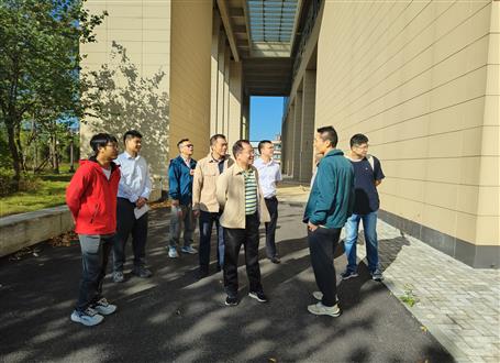 廖立波到第十分公司项目调研指导事情
