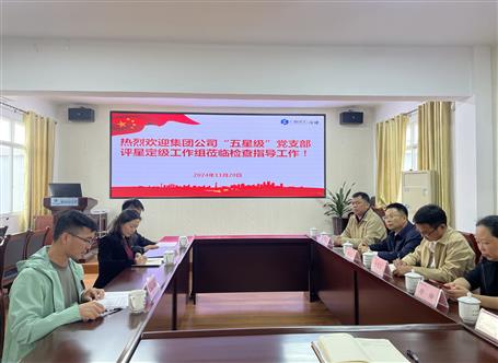 集团公司检查组到冶建基础分公司开展五星级党支部评星定级事情