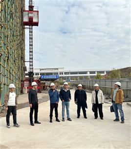集团公司检查组到冶建第五分公司项目开展年终质量清静综合大检查
