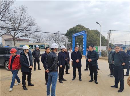 安徽省铜陵市郊戋戋委书记王所宝到第十分公司项目调研指导事情