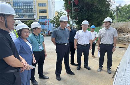 武晓辉到冶建第五分公司项目调研指导事情