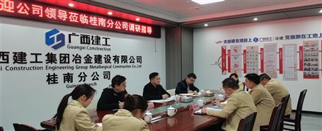 蒙胜益到桂南分公司调研指导事情